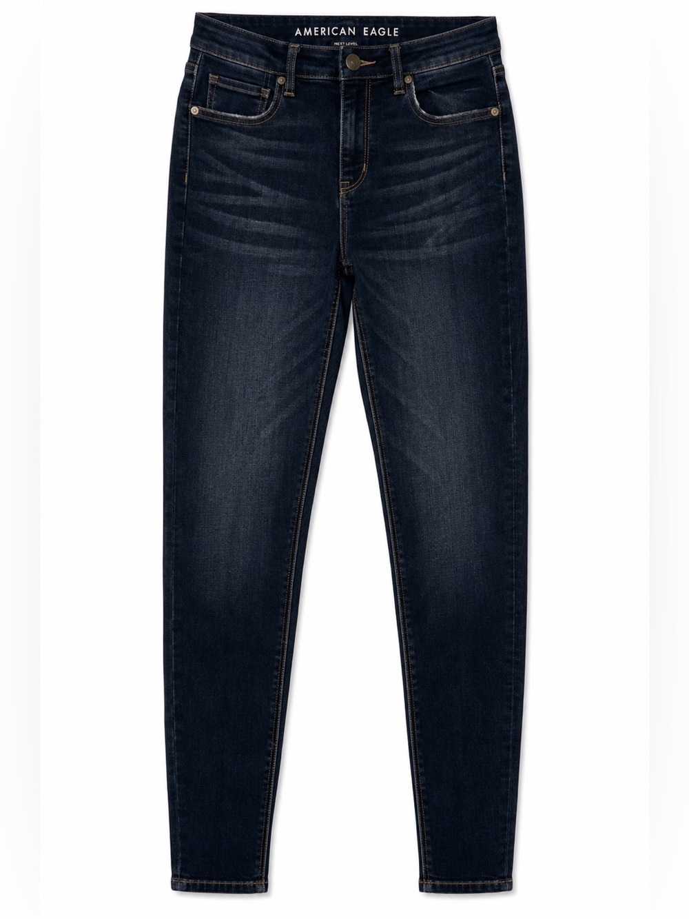 AE Dark Curvy Hi-rise Jeggings 0